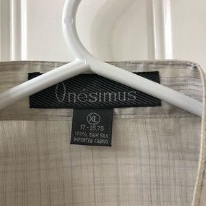 Onesimus 100% silk Barong Tagalog. Size XL. NWOT